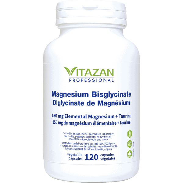 Magnesium Bisglycinate (150 mg Elemental Magnesium + Taurine)