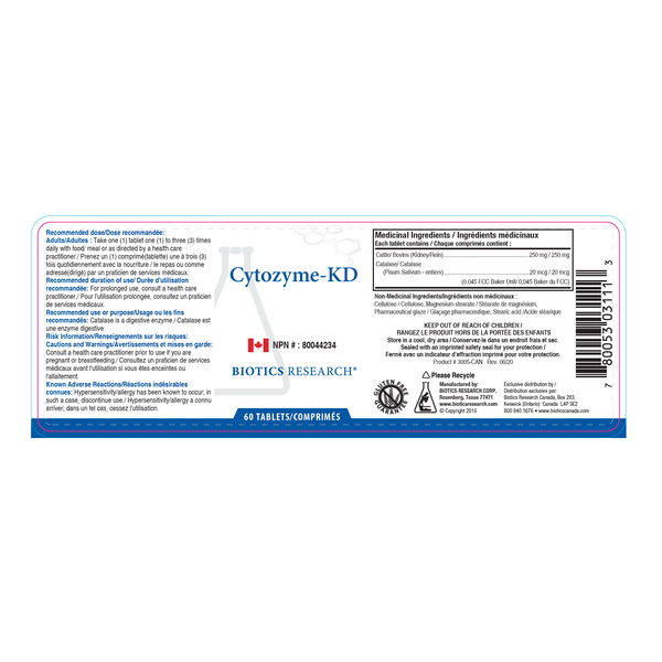 Cytozyme-KD (Neonatal Kidney)