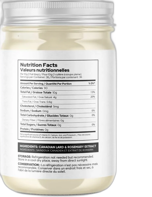 Pure lard - Saindoux de première qualité
