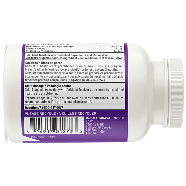 Lysine, Vitamine C et Acide Hyaluronique