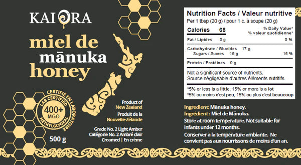 Miel de Mānuka MGO 400+
