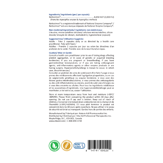 Nattozimes (Soutien du système fibrinolytique)