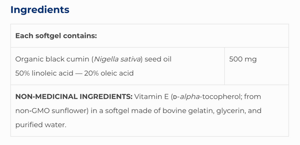 Black Cumin SAP