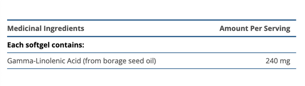 OmegaGenics Borage Seed GLA Oil (Anciennement OmegaGenics GLA 240)