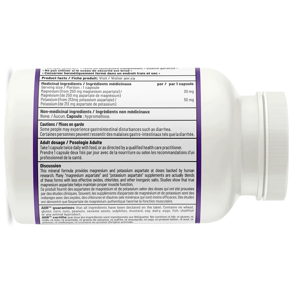 Aspartates de Magnésium et de Potassium